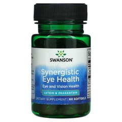 Swanson, Synergistic Eye Health, Eye and Vision, 60 гелевых капсул (SWV-02986), фото