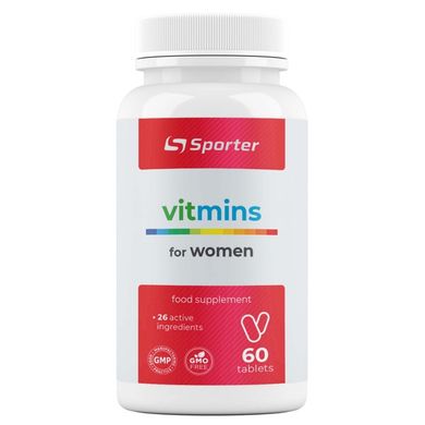 Sporter, Вітамінний комплекс для жінок, 60 таблеток (818630), фото