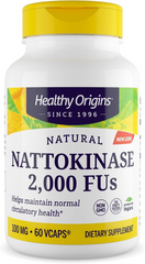 Healthy Origins, Наттокиназа, 2000 FU's, 100 мг, 60 капсул (HOG-25157), фото