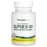 Nature's Plus NAP-01310 NaturesPlus, Super B-50 с высокой эффективностью, 60 капсул (NAP-01310)