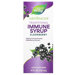 Nature's Way, Sambucus, традиційний сироп для підтримки імунітету, бузина, 120 мл (NWY-06970), фото