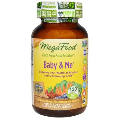 Вітаміни для вагітних, MegaFood, 120табл, (MGF-10287), фото