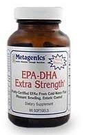 Омега-3 жирні кислоти, EPA-DHA Extra Strength, Metagenics, 715 мг, 60 гелевих капсул (MET-66713), фото