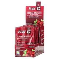 Ener-C, Вітамін C, суміш для приготування мультивітамінного напою зі смаком журавлини, 1000 мг, 30 пакетиків (ENR-00106), фото