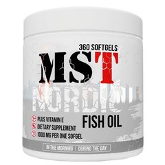 MST Nutrition, Норвезький риб'ячий жир, Nordic Fish Oil (Omega 3), 360 гелевих капсул (MST-00190), фото