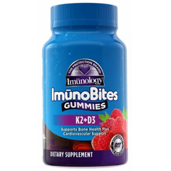 GAT, Imuno Bites, Вітамін Д3+K2, 60 желейних цукерок (821044), фото