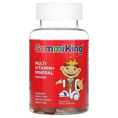 GummiKing, Мультивітаміни для дітей, асорти смаків, 60 жувальних цукерок (GUM-00108), фото