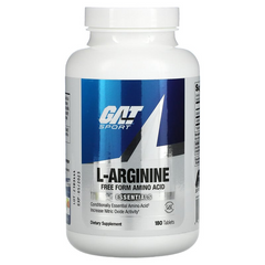 GAT, L-Arginine, L-аргинин, 1000 мг, 180 таблеток (GAT-02065), фото