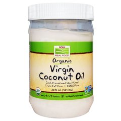 Кокосовое масло, Coconut Oil, Now Foods, органическое, 591 мл, (NOW-01726), фото
