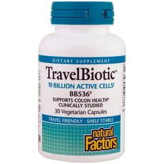 Пробиотик BB536, TravelBiotic, Natural Factors, 30 капсул (NFS-01813), фото
