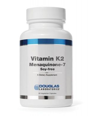 Вітамін К2, Vitamin K2, Menaquinone-7, Douglas Laboratories, 60 капсул (DOU-03676), фото