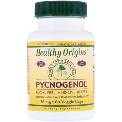 Пикногенол, Healthy Origins, 30 мг, 60 капсул, (HOG-41354), фото