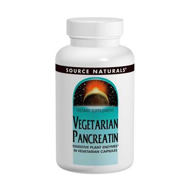 Вегетаріанський панкреатин, Source Naturals, 475 мг, 120 капсул (SNS-01711), фото