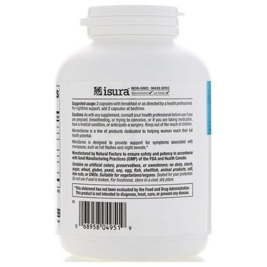 Вітаміни при менопаузі, Menopause Formula, Natural Factors, 180 капсул (NFS-04951), фото