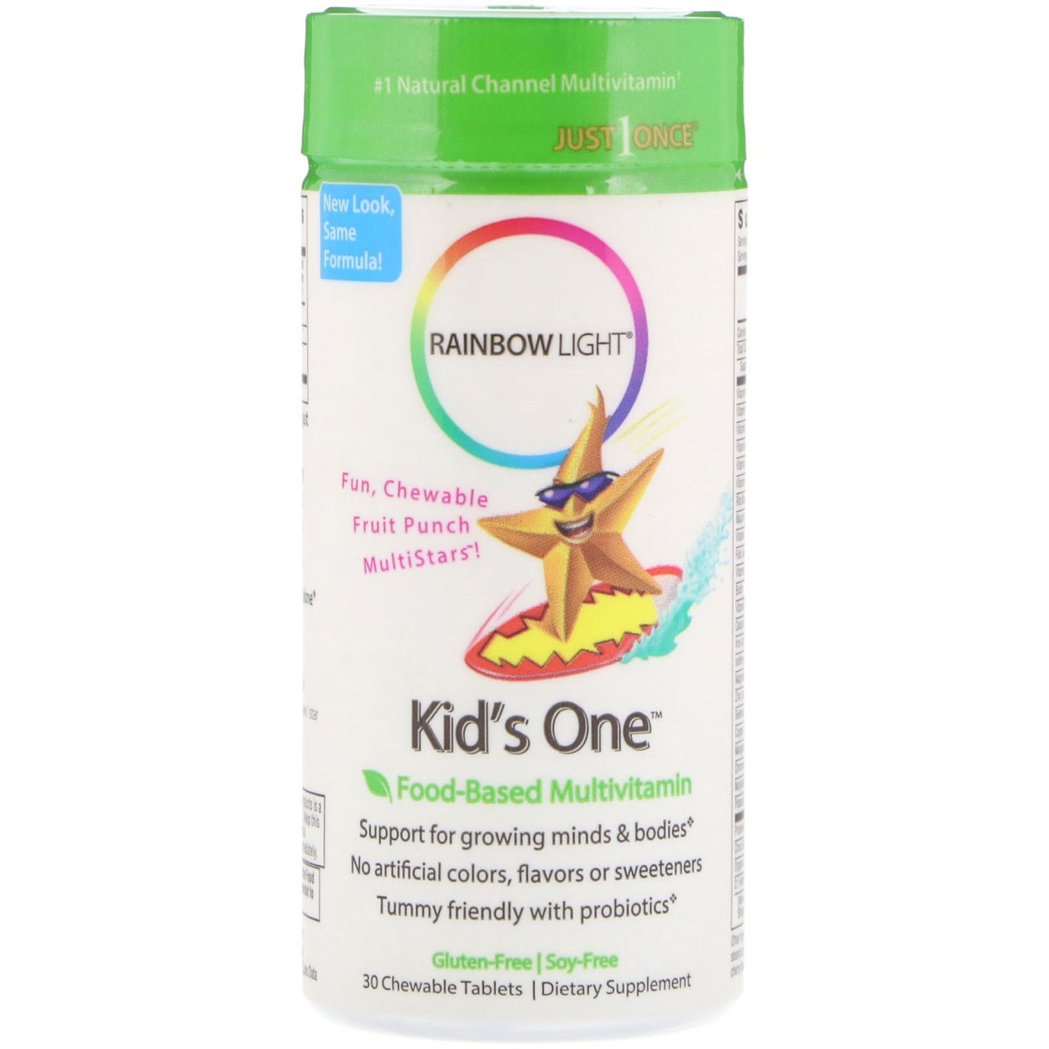 Вітаміни для дітей, Rainbow Light, 30 жувальні табл., (RLT-10981)