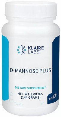 D-Манноза с клюквой и витамином С, D-Mannose Plus, Klaire Labs, порошок, 144 г (KLL-01226), фото