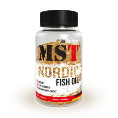 MST Nutrition, Норвезький риб'ячий жир, Nordic Fish Oil (Omega 3), 90 гелевих капсул (MST-16031), фото