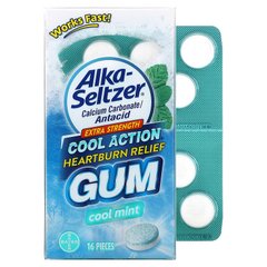 Alka-Seltzer, Heartburn Relief Gum, Extra Strength, Cool Mint, 16 шт (ALS-58607), фото