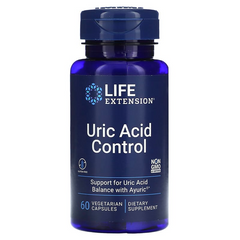 Мочевая кислота, контроль, Uric Acid Control, Life Extension, 60 капсул (LEX-19216), фото