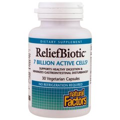 Реліфбіотік, ReliefBiotic, Natural Factors, 7 млрд, 30 капсул (NFS-01861), фото