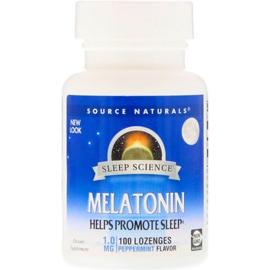 Мелатонін, Source Naturals, 100 таблеток., (SNS-00709), фото