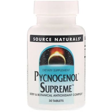 Source Naturals, Pycnogenol Supreme, 30 таблеток (SNS-02219), фото