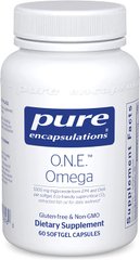 Pure Encapsulations, O.N.E. Omega, Омега-3 жирные кислоты, 60 капсул (PE-01616), фото