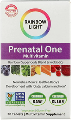 Rainbow Light, Prenatal One, Мультивитамины для беременных, 30 таблеток (RLT-21724), фото