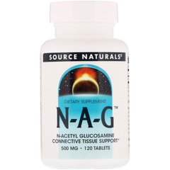 Source Naturals, N-A-G, 500 мг, 120 таблетки (SNS-00222), фото
