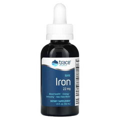 Іонну залізо, Ionic Iron, Trace Minerals Research, 22 мг, 59 мл (TMR-00016), фото