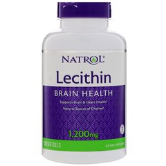 Лецитин, Natrol, 1200 мг, 120 капсул, (NTL-06737), фото