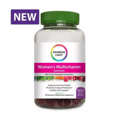 Rainbow Light, Мультівітаміни для підтримки енергії для жінок, New Women's Multivitamin Gummies, 100 желейних цукерок (RLT-20149), фото