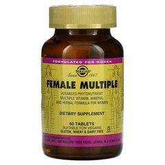 Витамины для женщин, Female Multiple, Solgar, 60 таблеток (SOL-59198), фото