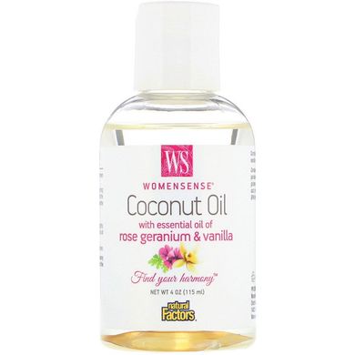 Кокосове масло, Coconut Oil, Natural Factors, 115 мл (NFS-04979), фото