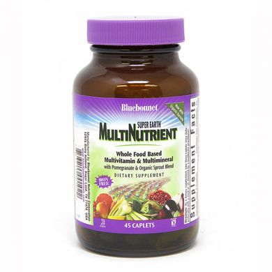 Супер мультивитамины без железа, Bluebonnet Nutrition, 45 каплет (BLB-00102), фото