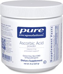 Pure Encapsulations, Порошок аскорбиновой кислоты, Ascorbic Acid Powder, 227 граммов (PE-00021), фото