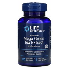 Зеленый чай экстракт мега (Mega Green Tea), Life Extension, 100 кап., (LEX-95410), фото