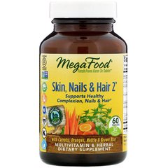 Витамины для волос, кожи и ногтей, Skin, Nails & Hair 2, MegaFood, 60 таблеток (MGF-10280), фото