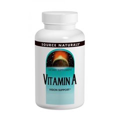 Вітамін А, Source Naturals, 10000 МО, 250 таблеток (SNS-00829), фото