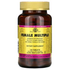 Витамины для женщин, Female Multiple, Solgar, 120 таблеток (SOL-59199), фото