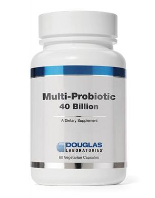 Підтримка кишкової флори, Multi-Probiotic, Douglas Laboratories, 40 Billion, 60 капсул (DOU-04055), фото