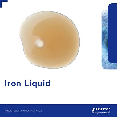 Залізо (рідина), Iron liquid, Pure Encapsulations, 120 мл (PE-01379), фото