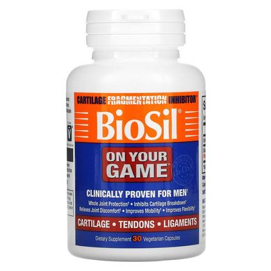 BioSil by Natural Factors, BioSil, On Your Game, 30 вегетаріанських капсул (NFS-39171), фото