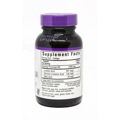 Bluebonnet Nutrition, масло примулы вечерней, 1300 мг, 30 мягких желатиновых капсул (BLB-00920), фото