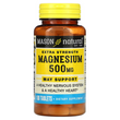 Mason Natural, Magnesium Extra Strength, Магній, 500 мг, 100 таблеток (MAV-16011)