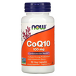 Now Foods, CoQ10 з ягодами глоду, 100 мг, 90 рослинних капсул (NOW-03212)