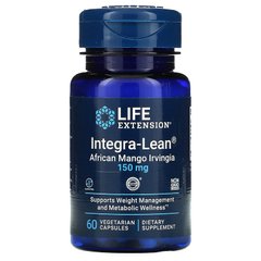Life Extension, Integra-Lean, ірвінгія (африканське манго), 150 мг, 60 вегетаріанських капсул (LEX-12926), фото