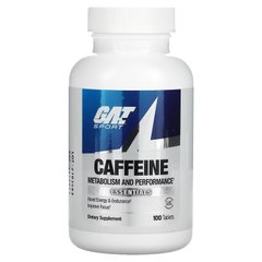 GAT, кофеин, добавка для улучшения метаболизма и результатов, 100 таблеток (GAT-02067), фото