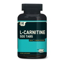 Optimum Nutrition, L-carnitine 500 60 таб (103408), фото
