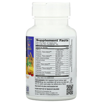 Enzymedica, Digest Spectrum, ферменти для травлення, 90 капсул (ENZ-29171), фото